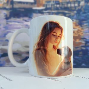 Кружка 03602 неон девочка