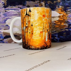 Кружка 05800 золотой пейзаж