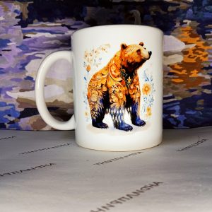 Кружка 00403 медведи хохлома