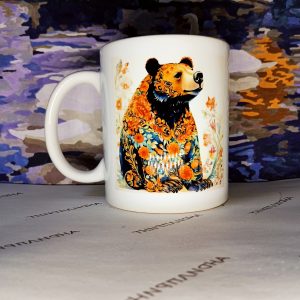 Кружка 00405 медведи хохлома