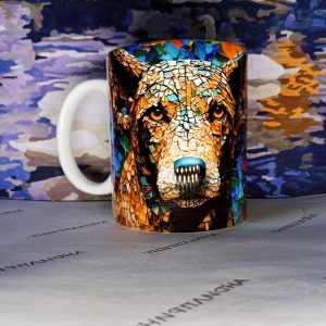 Кружка 03407 мозаика собака