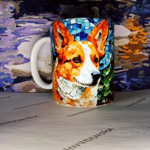 Кружка 03409 мозаика собака